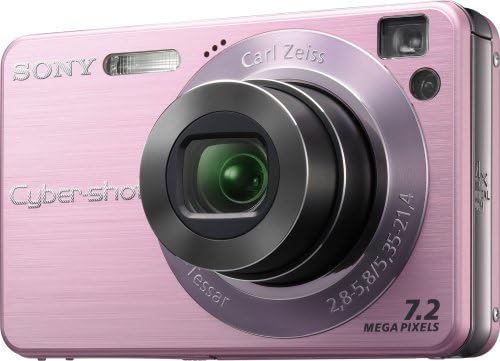 A Sony cyber-shot DSCW120/O 7.2 MP Digitális Fényképezőgép 4-szeres Optikai Zoom Super Steady Shot (Rózsaszín)