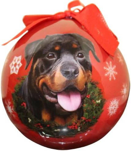 Rottweiler Karácsonyi Dísz Törhetetlen Labda