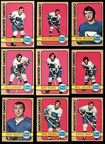 1972-73 Topps Vancouver Canucks Csapatát Meghatározott Vancouver Canucks (Set) EX+ Canucks