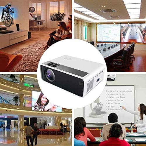 ZYZMH Projektor Full HD Video Projektor, Otthon Szabadtéri Kompatibilis Projektor,Hordozható házimozi Videó Projektor