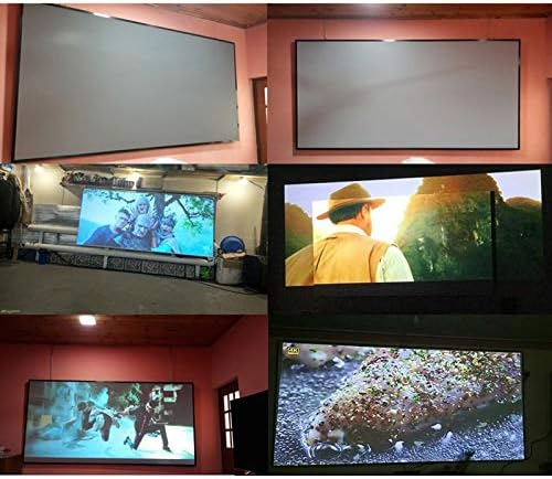 60/130 Colos Hordozható 16: 9-es Projector Screen Anti-fényfüggönyök Otthoni 3D-s Digitális Projektor Vetítési Képernyő házimozi