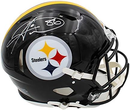 Hines Ward Aláírt Pittsburgh Steelers Sebesség Hiteles Fekete NFL Sisak - Dedikált NFL Sisak