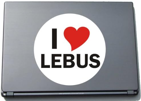 Imádom Aufkleber Matrica Laptopaufkleber Laptopskin 297 mm, mit Stadtname LEBUS