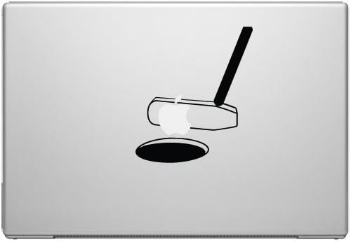 Ez a Lyuk Érintse meg a Putter Golf Laptop Autós Tablet Art - Fekete Vinyl Matrica 13 Laptop