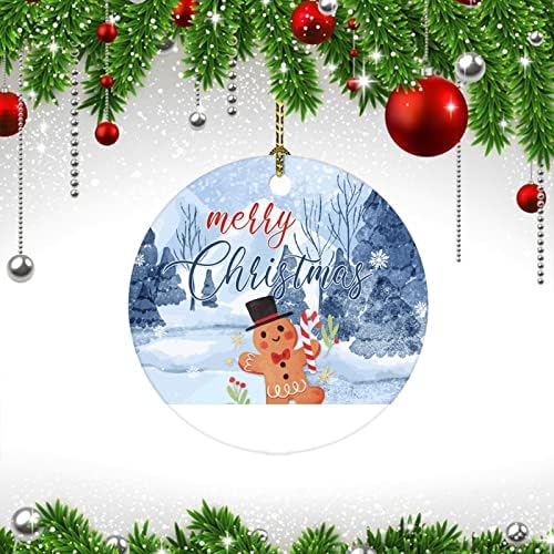 MerryXmas Karácsonyfa Ornament2022 Snowmans Hópelyhek Karácsonyfa Teherautó Ünnep Karácsonyfa Dekoráció Két Oldalra Nyomtatott