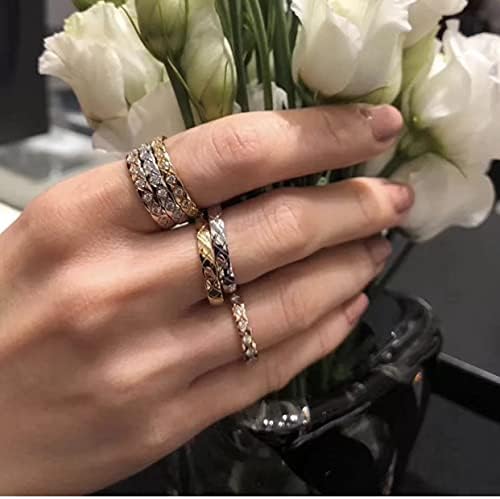 Gyémántos Gyűrű Aranyozott Gyűrű, gyémántos Cirkon Gyűrű Pár Aranyozott Gyűrű Európai, illetve Amerikai Retro Gyűrűk Ezüst