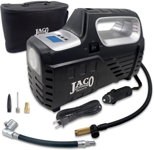 JACO SmartPro 2.0 AC/DC Gumiabroncs Inflator Kompresszor (12V DC, 120V AC) a Zár Villám L2X Tömlő Kiterjesztés (Bundle)