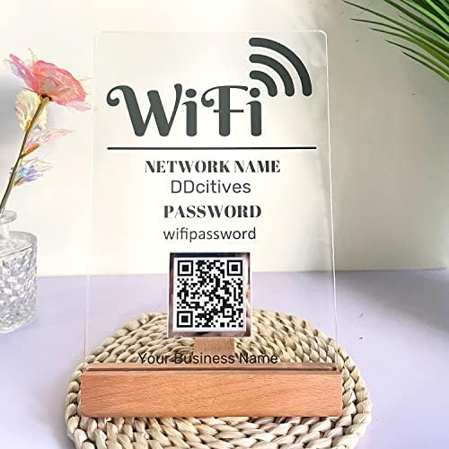 Wifi QR-Kód Jel |Scan Csatlakozni Wifi Jelszó, Jel| Üdvözöljük A Haza Airbnb Wifi Jel| Legyen a Vendégünk Hotel Hivatal Étterem,