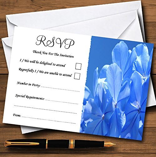 Szép Kék Ég Virág Személyre szabott MEGHÍVÓ Kártya