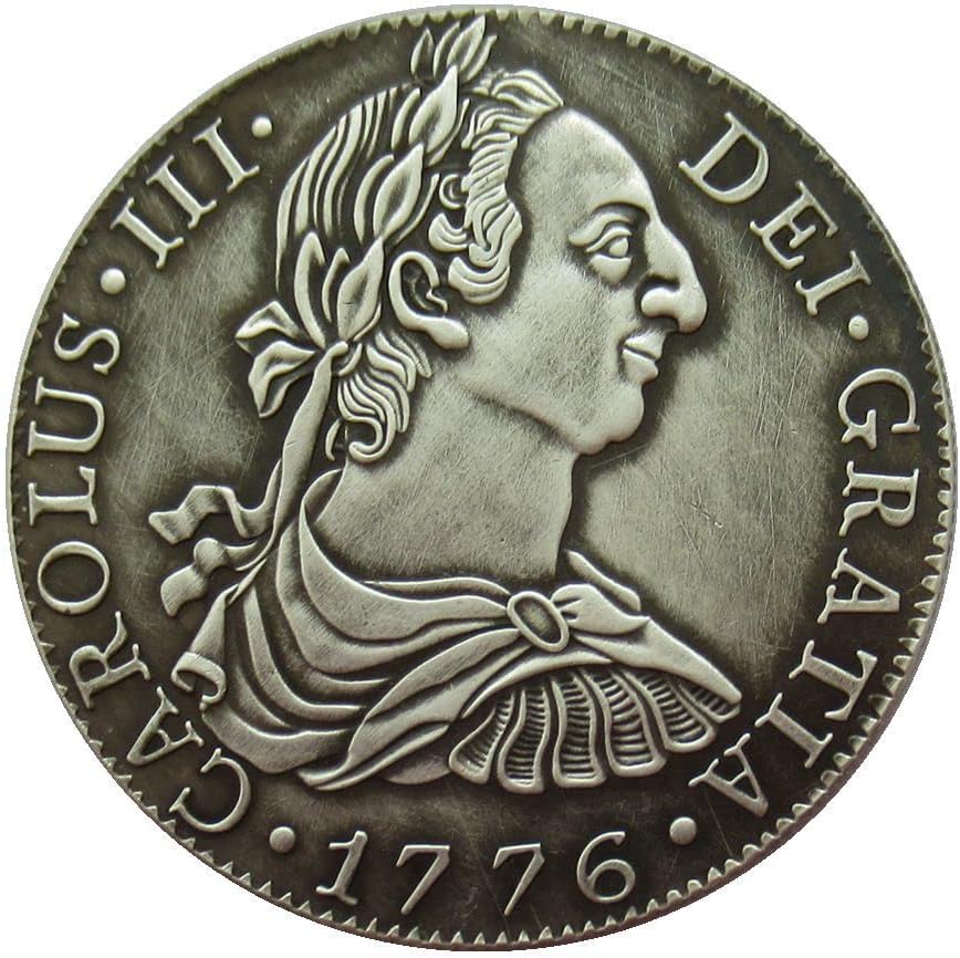 Spanyol 8R Ezüst Dollár 1776 Külföldi Replika Emlékérme