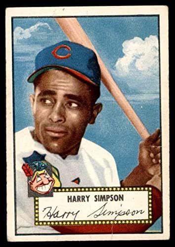 1952 Topps 193 Harry Simpson Cleveland indians (Baseball Kártya) VG Indiánok