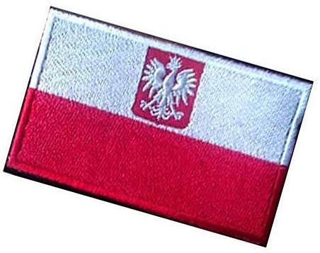 Lengyelország Lengyel Zászló Katonai Kampó, Hurok Taktika Morál Hímzett Javítás