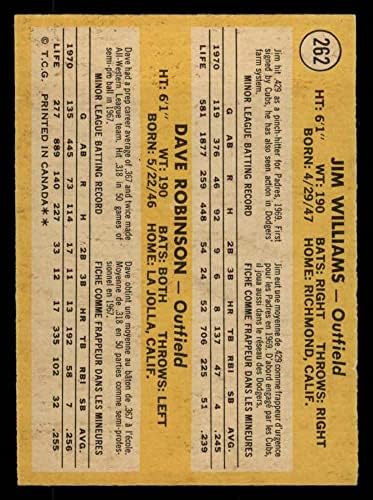 1971 O-Pee-Chee 262 Padres Újoncok Dave Robinson/Jim Williams, a San Diego Padres (Baseball Kártya) NM/MT Padres