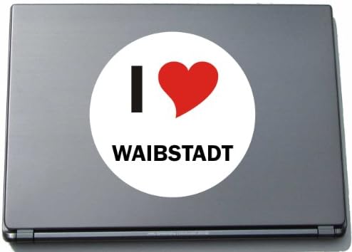 Imádom Aufkleber Matrica Laptopaufkleber Laptopskin 297 mm, mit Stadtname WAIBSTADT