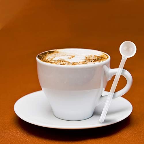 Cabilock Kényes 3PCS Hosszú nyelű Üveg teáskanálnyi Asztali Tiszta Kávét Kevergetve Kanál Evőeszközök Otthon Konyha