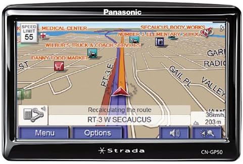 Panasonic Autó CNGP50U 5 Hüvelykes Bluetooth Hordozható GPS Navigátor