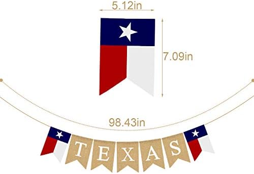 Juta Zsákvászon Texas Lone Star Állami Zászló Banner a Kert, Kerítés,Kandalló, Kandalló Dekoráció