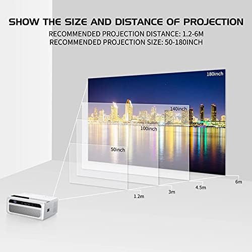 WDBBY 1080P Projektor Full HD Mini Projektor USB-Tükrözés Videó Projektorok, a házi-Mozi Led-Fürkész