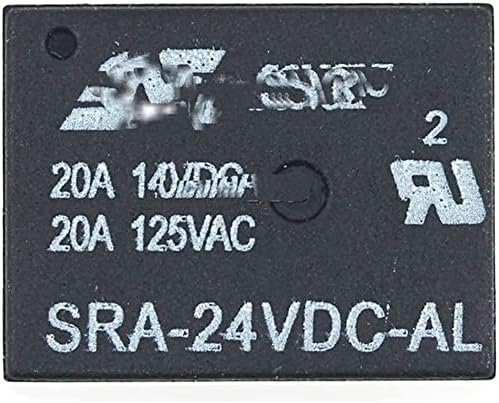 SHUBIAO Relé 5db Relé SRA - 05V 12V 24VDC-AL-CL T74 20A 4-pin 5-pin (Méret : SRA-12VDC-AL-(4))