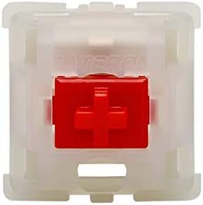 Gateron Piros Kapcsolók - Sima, Csendes Lineáris 5 Pin MX Mechanikus Billentyűzet Kapcsoló Játékhoz, Gépelés (MilkyRed105PCS)
