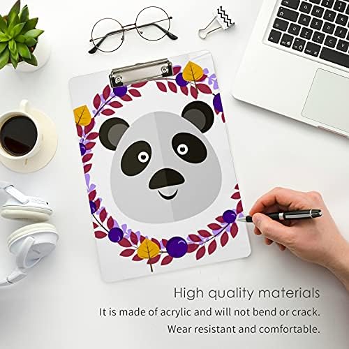 Cuki Panda Medve Műanyag Papírok Fém Klip Letter Méretű Vágólapra Alacsony Profil Klip Táblák a Gyerekek, Idősek Osztályteremben
