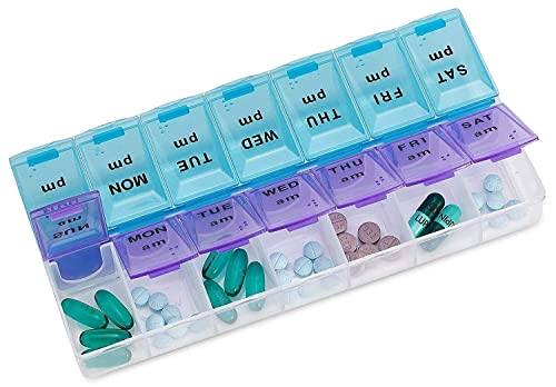 Spancare Tabletta Gyógyszer Szervező Emlékeztető Tároló Doboz, 14 Nap, vagy 2 Hét, a doboz tartalma 1