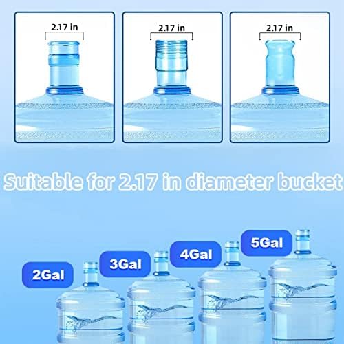 Víz Adagoló 5 Literes Üveg, 5 Csomag 5 Gallon Víz kupakját Szilikon Újrafelhasználható Csere Kap 5 Literes vizes palack Kupak