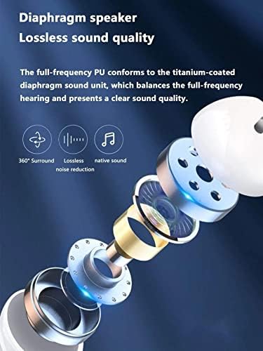 MIOTTE Vezeték nélküli Fülhallgatót Bluetooth 5.0 Fejhallgató 30H Ciklus Játékidő Beépített Mikrofon IPX6 Vízálló Fülhallgató