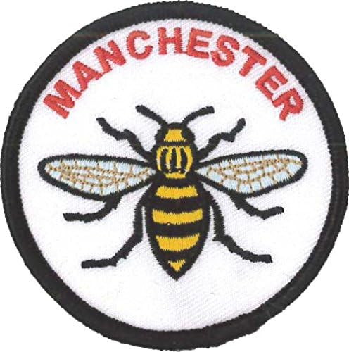 Manchester Méh (U. K) Hímzett Javítás 7cm Dia