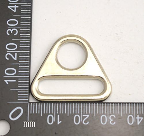 Fenggtonqii 1 Belső Átmérő Cink Ötvözet Ezüstös Háromszög Csat Háromszög Beállító Gyűrű Mennyiség Választható