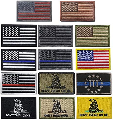 Creatrill Csomag 14 Db USA Zászló Javítás Vékony Kék Vonal Taktikai Amerikai Zászló MINKET Egyesült Államok Katonai Foltok