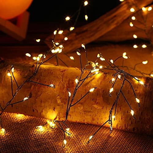 8 200 Méter LED Csillagos Fények, Akkumulátoros Vízálló Réz Drót Petárda String Lámpák Kültéri Beltéri Party, Karácsonyi,