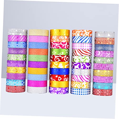 MAGICLULU 50pcs DIY Washi Tape Ragasztószalag Washi Tape Set Dobozos Papír Szalag Washi Tape