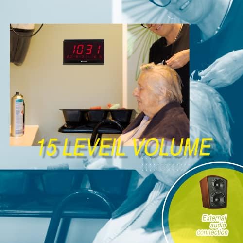Retekess TD105 Gondozó Csipogó,Nővér Figyelmeztető Rendszer,Hangosan Sugárzott,1 LED Kijelző,10 Vízálló Zsinór Csipogó Klinika,Öregek