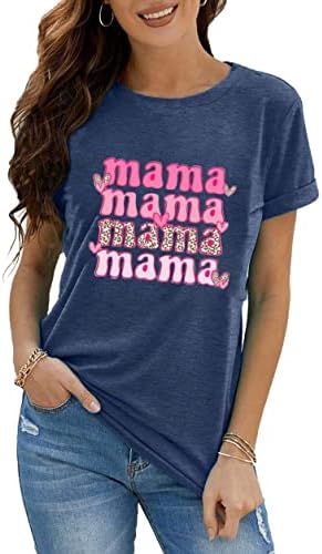Mama Grafikus Ing a Nők, Anyák Napja Anya Anya Anya Tesó póló, Alkalmi Felsők Tee Ajándékok