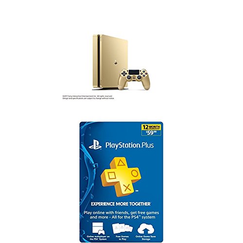 PlayStation 4 Slim 1 tb-os Arany Konzol + 12 hónap PlayStation Plus