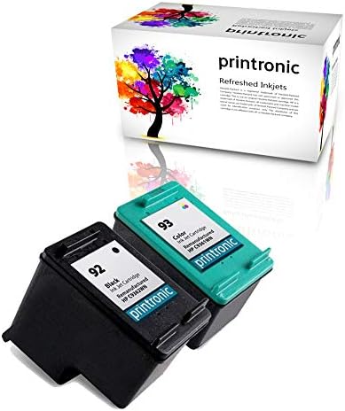 Printronic Utángyártott Tintapatron Csere HP 92 HP 93 PhotoSmart C3135 C3140 C3150 C3180 7850 Officejet 6310 PSC 1507 1510