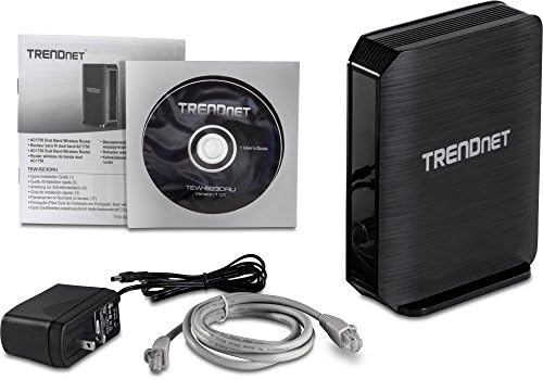 TRENDnet AC1750 kétsávos Vezeték nélküli HÁLÓZATI Gigabit Router,2,4 GHz-es, 450 mbps sebességű+5 ghz-es 1300Mbps,USB Megosztás