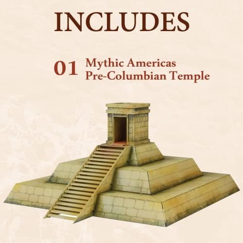 Háborús Játékok Szállított Mitikus Americas - Pre-Columbian Templom. Fantasy Figurák 28mm Miniatúrák a háborús játékok, DND