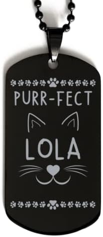 Vegye Thai Igazi Eredetű Aranyos Macska Szerető Ajándékok, állatinak, Lola, Macska Anya Ajándékok, Fekete dögcédula, Dog