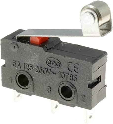 AGOUNOD Mikro Kapcsoló 10db KW12-3 Mikro-Görgős Kar Kar záró Közel Limit Switch (Szín : OneColor)