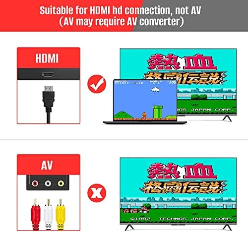 (621 HDMI（2023 Új Mini Klasszikus Szerencsejáték Rendszer, 2 NES Klasszikus Irányítók a Beépített 621 Játékok,HDMI Kimenet