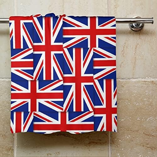 Brit Zászló Mintával kéztörlő Arc & tusfürdő Ruhával Puha Törülköző, Aranyos Nyomtatott Fürdőszoba, Konyha Hotel