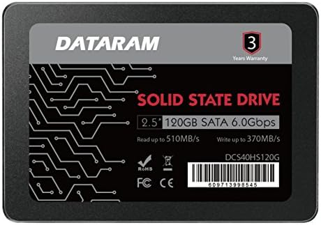 Dataram 120GB 2,5 SSD Meghajtó szilárdtestalapú Meghajtó Kompatibilis Toshiba TECRA C50-D1512
