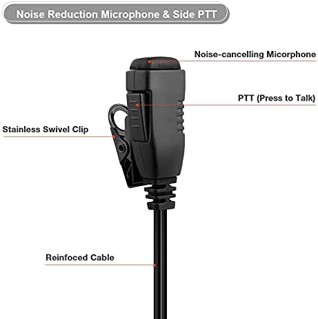 Walkie Talkie Fülhallgató Kompatibilis Motorola Egyetlen Vezetékes Fejhallgató Mikrofon Fülhorgot Fülhallgató 2,5 mm+3,5