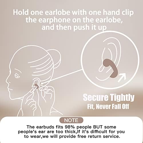 Loluka Nyitott Fül Fülhallgatók Bluetooth Vezeték Nélküli Fül Klip Csontvezetéses Fejhallgató Csontvezetéses Fülhallgató