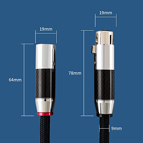 Tertullus 1 Pár 3 Pin-HiFi Interconnect Kábel XLR-m (Férfi), hogy XLR - F (Női) HiFi Kiegyensúlyozott Audio Kábel, Mikrofon