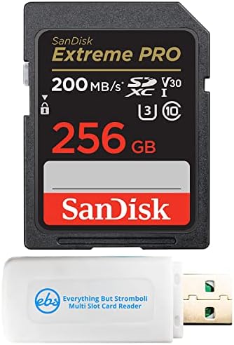 256 gb-os SanDisk Extreme Pro UHS-én SD U3 A2 V30 Memóriakártya Működik a Sony tükör nélküli Fényképezőgép ZV-E1 (SDSDXXD-256G-GN4IN)