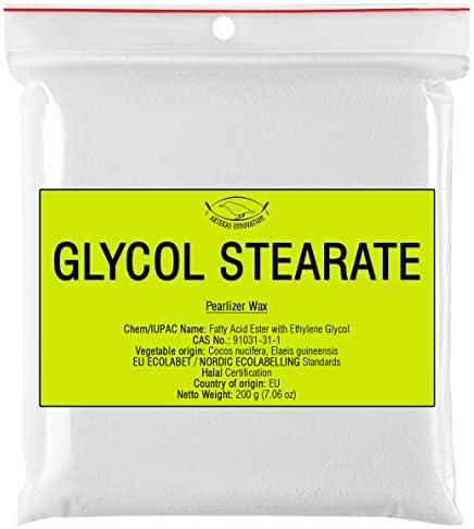 - Glikol-Sztearát - 7.06 oz | 200 g - Emulzió stabilizáló - Opálosítóanyag - Pearlizing - Bőr-Klíma Ügynök - Szer - Emulgeálószer