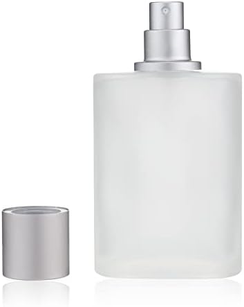 JJKMALL 100ML 3.4 OZ Újratölthető Parfüm Spray Palackok nagy kozmetikai Finom Köd Porlasztó Üres Matt Átlátszó Üveg Esszenciális